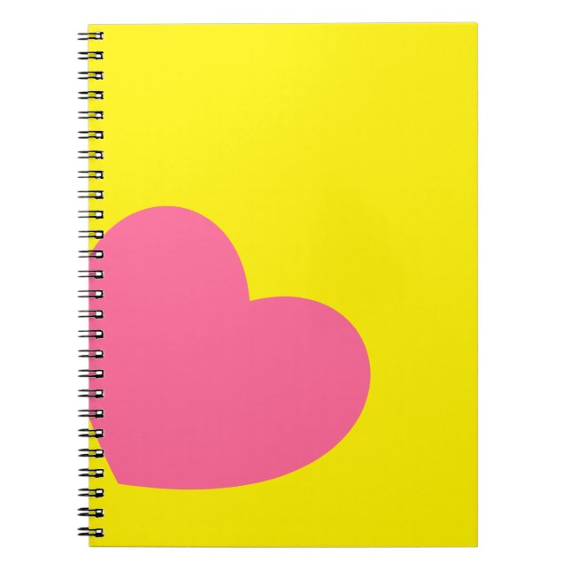 Customisable Heart Notebook For Teens. (Front)