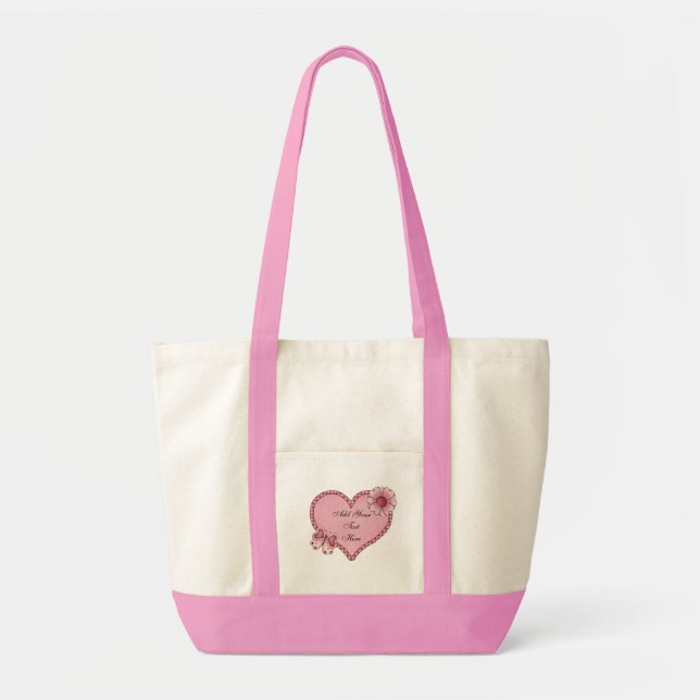 Customisable Heart of Love Tote Bag (Front)