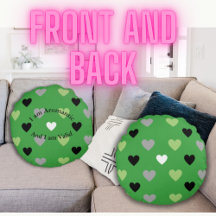 Customisable Heart Pattern With Aromantic Colours 