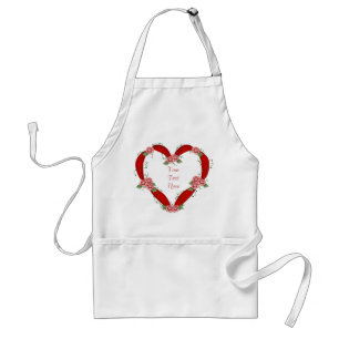 Customisable Heart Ribbon - Apron