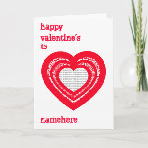 Customisable: Heart to heart Holiday Card