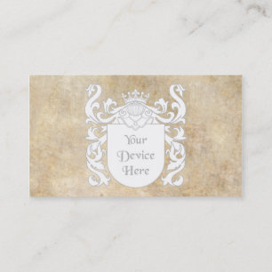 Customisable Heraldic Shield Business Card