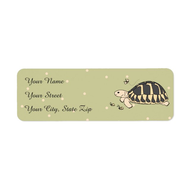 Customisable Hermann's Tortoise Labels (Front)