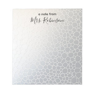 Customisable Hexagon Gradient Teacher Appreciation Notepad