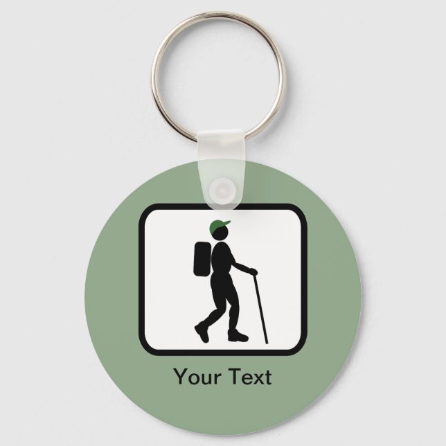 Customisable Hiker Logo Key Ring (Front)