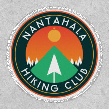 customisable hiking club mountain patch