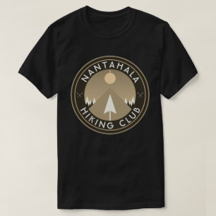customisable hiking club mountain patch T-Shirt