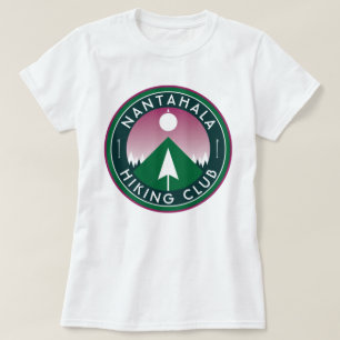customisable hiking club mountain patch T-Shirt