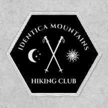customisable hiking sticks club patch