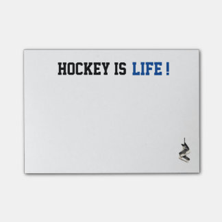 Customisable Hockey is Life Post It's Post-it Notes