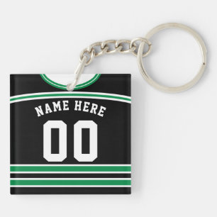 Customisable Hockey Jersey Keyring, Lacrosse Key Ring