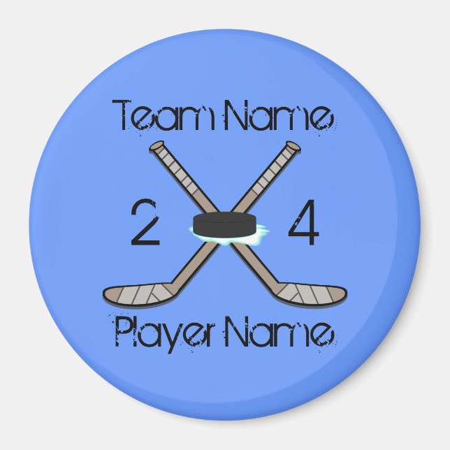 Customisable Hockey Magnets (Front)