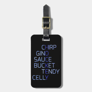 Customisable Hockey Slang Words Luggage Tag