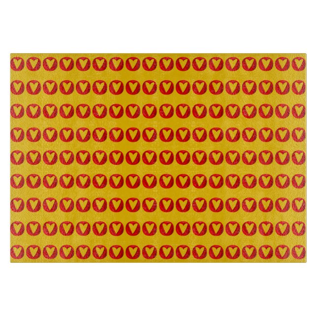 Customisable Holed Hearts Cutting Board (Front)