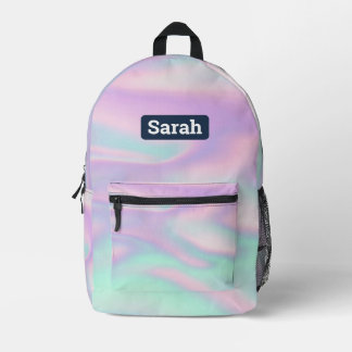 Customisable holographic iridescent backpack