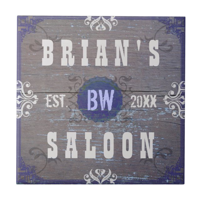 Customisable Home Bar Beer Saloon Drink Coaster (Front)