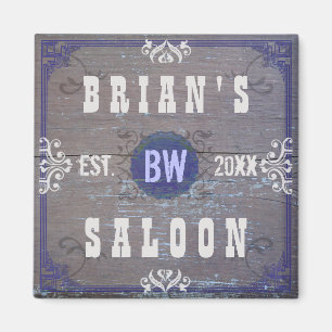 Customisable Home Bar Beer Saloon Magnet