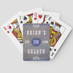 Customisable Home Bar Beer Saloon Playing Cards