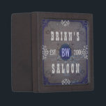 Customisable Home Bar Beer Saloon Tiny Gift Box<br><div class="desc">Create your own, country-western style (rustic American wild west) home bar tiny trinket box using this easy, DIY template. Made to look like old wood with plenty of vintage flourishes in shades of white, grey and blue, these small boxes can be personalised with your own name, initials / monogram and...</div>