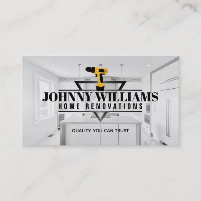 Customisable Home Renovations Business Cards (Front)