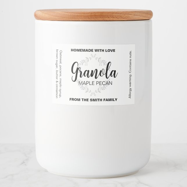 Customisable Homemade Label Food_01a (Front)