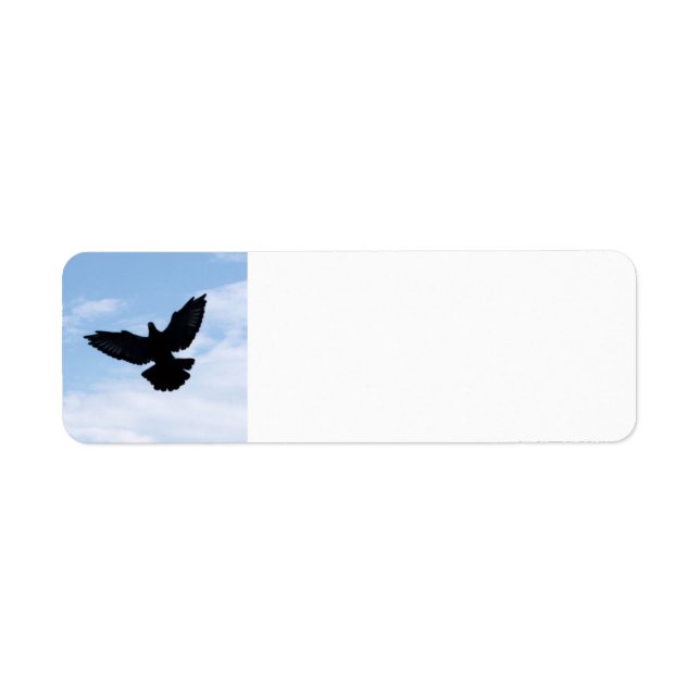 Customisable Homing Pigeon Landing Address Labels (Front)