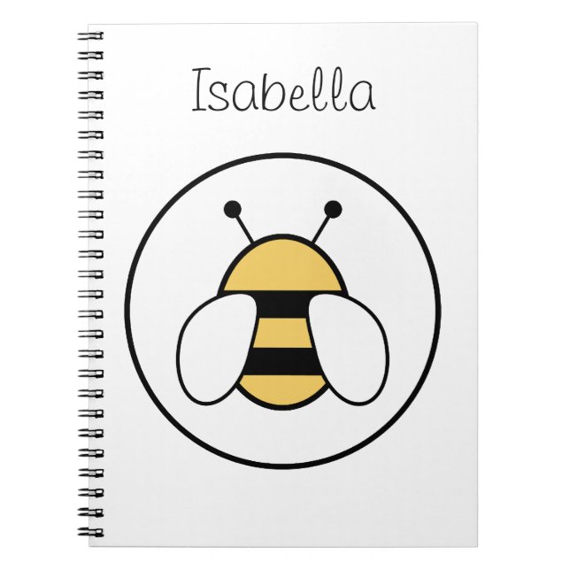 Customisable Honey Bee Notebook (Front)