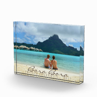 Customisable honeymoon souvenir photo block