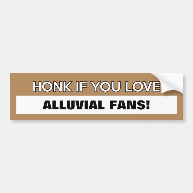 Customisable "Honk If You Love..." Bumper Sticker (Front)