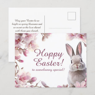 Customisable 🐇Hoppy Easter Delight Holiday Postcard