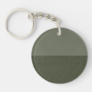 Customisable Horizon Moss Green Acrylic Keychain