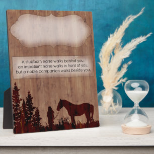 Customisable Horse Quote Stall Plaque