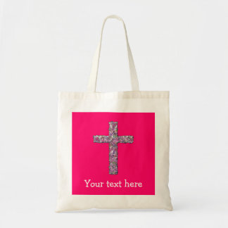 Customisable Hot Pink Cross Tote Bag