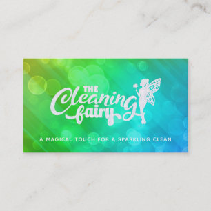Customisable House Cleaning Business Cards logo