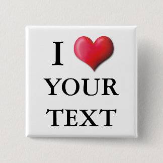 Customisable I Heart Button 0002
