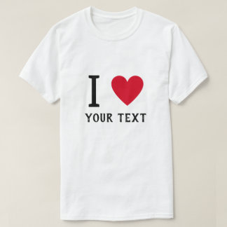 Customisable 'I Heart' Personalised T-Shirt