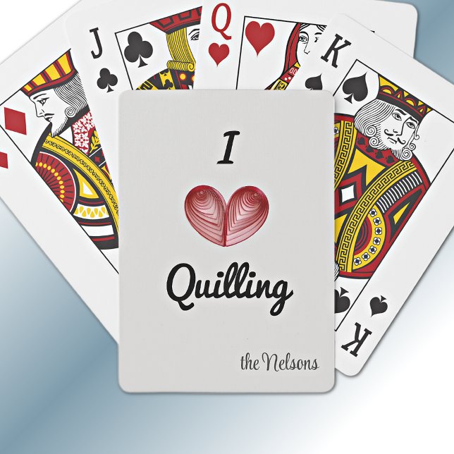 Customisable "I (heart) Quilling" Playing Cards (Creator Uploaded)