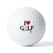 Customisable I love Golf Balls