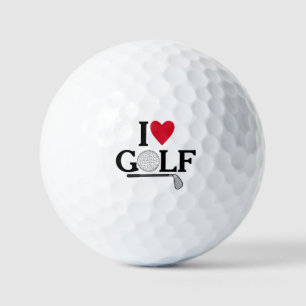 Customisable I love Golf Balls