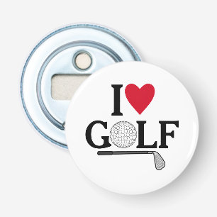 Customisable I love Golf Bottle Opener