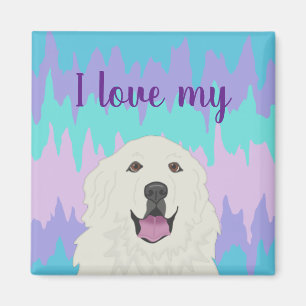 Customisable I love my Great Pyrenees Magnet