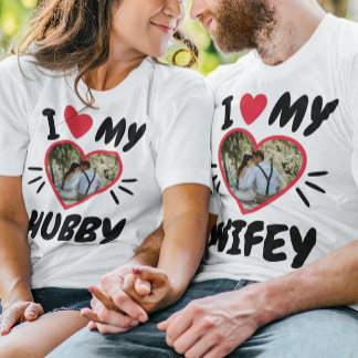 Customisable I Love My [Hubby/Wifey] T-Shirt