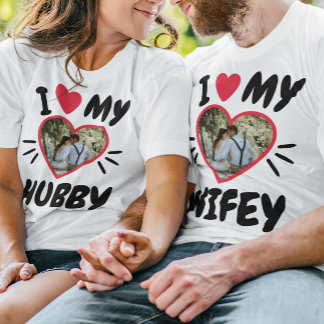 Customisable [I Love My WIFEY/HUBBY] T-Shirt