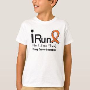 Customisable I Run For Kidney Cancer Awareness T-Shirt