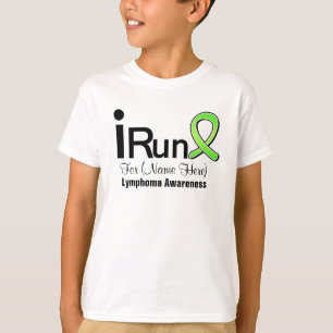 Customisable I Run For Lymphoma Awareness T-Shirt