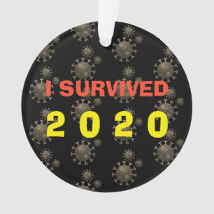 Customisable I survived 20xx coronavirus repeat Ornament