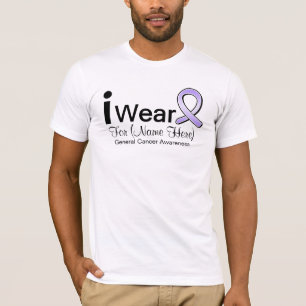 Customisable I Wear General Cancer Ribbon T-Shirt