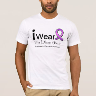 Customisable I Wear Pancreatic Cancer Ribbon T-Shirt