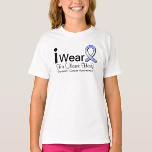 Customisable I Wear Stomach Cancer Ribbon T-Shirt