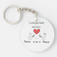 Customisable I Wish You Lived Next Door Gift